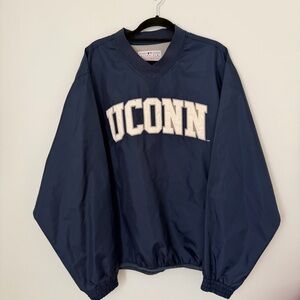 Vintage UConn Huskies Windbreaker Pullover Side Zip Y2K